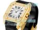 Swiss Clone Cartier Santos 100th Anniversary 2824 Watch Yellow Gold Diamond-Set (3)_th.jpg